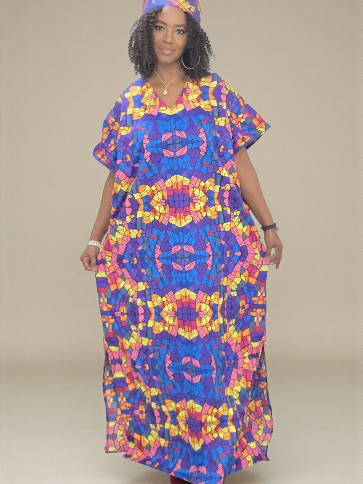 Ankara Long Dress
