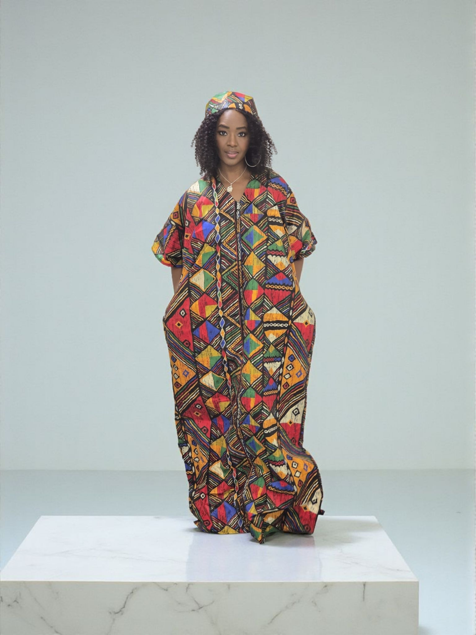 Ankara Long Dress
