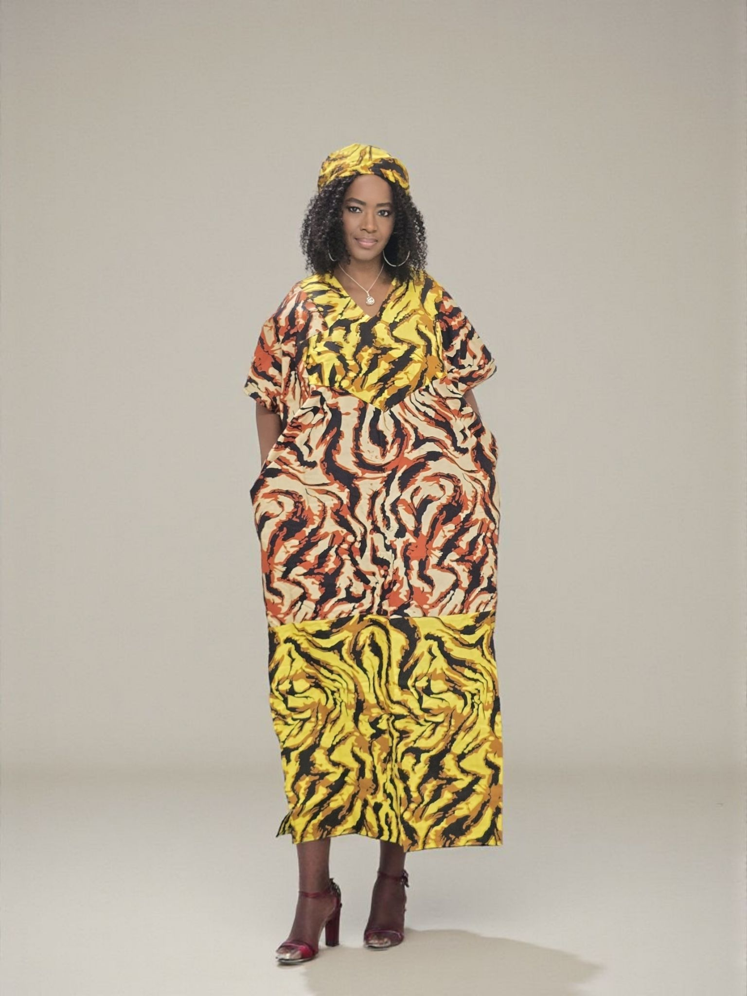 Ankara Long Dress