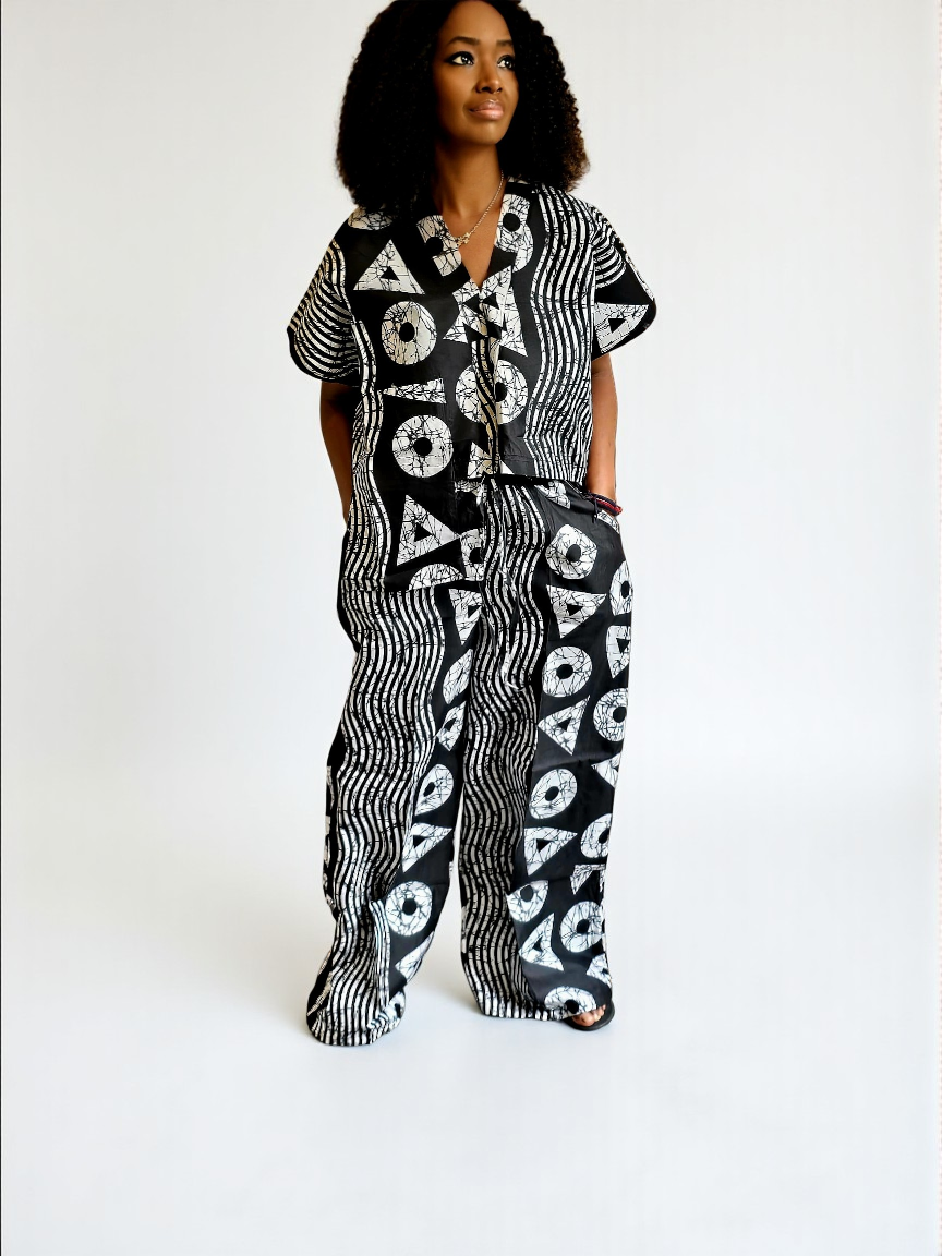 Two piece trouser set
