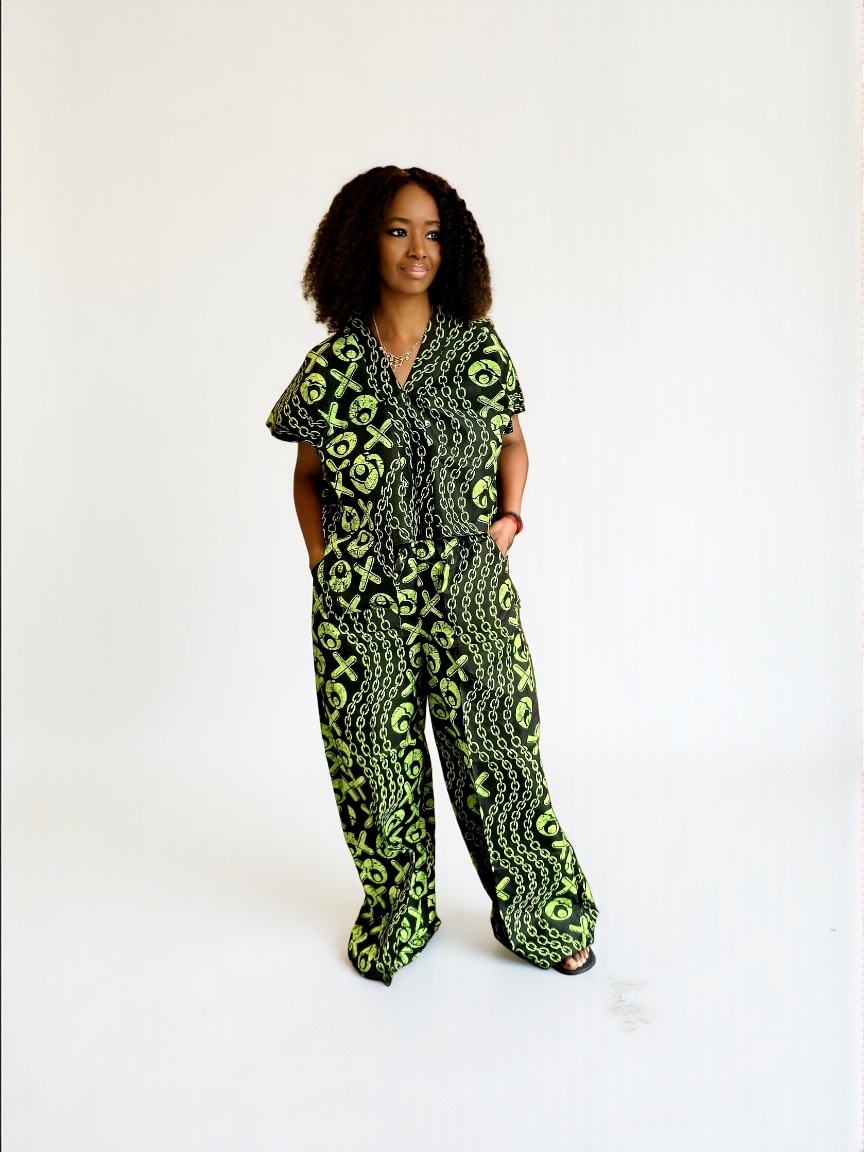 Two piece trouser set