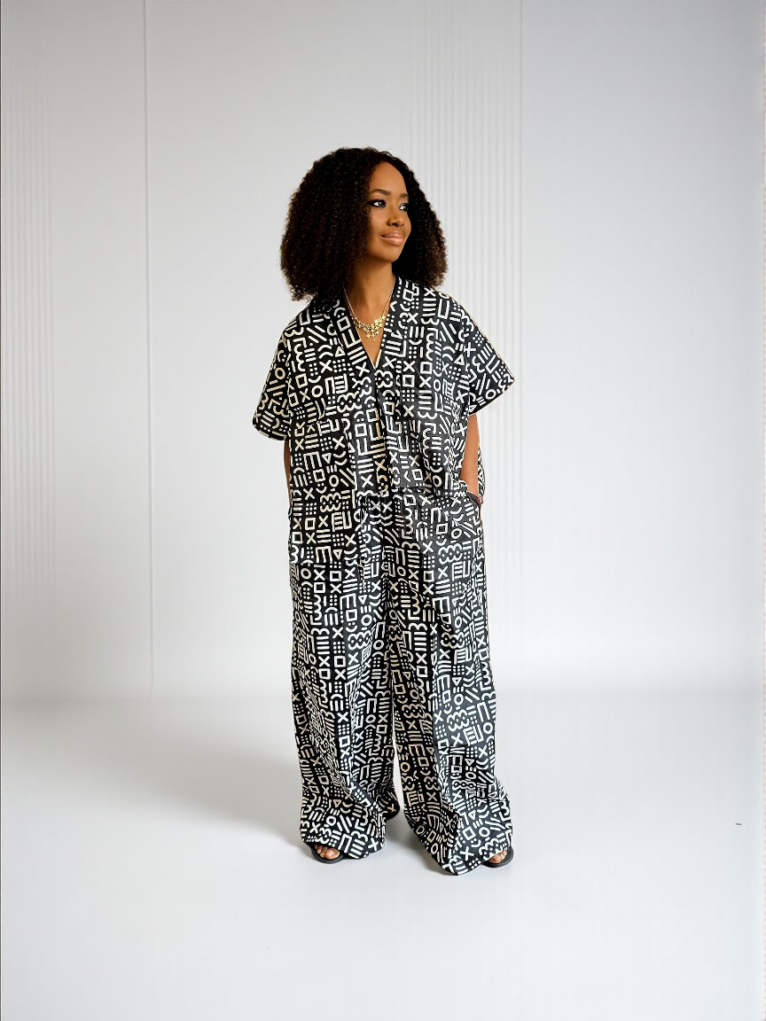 Two piece trouser set