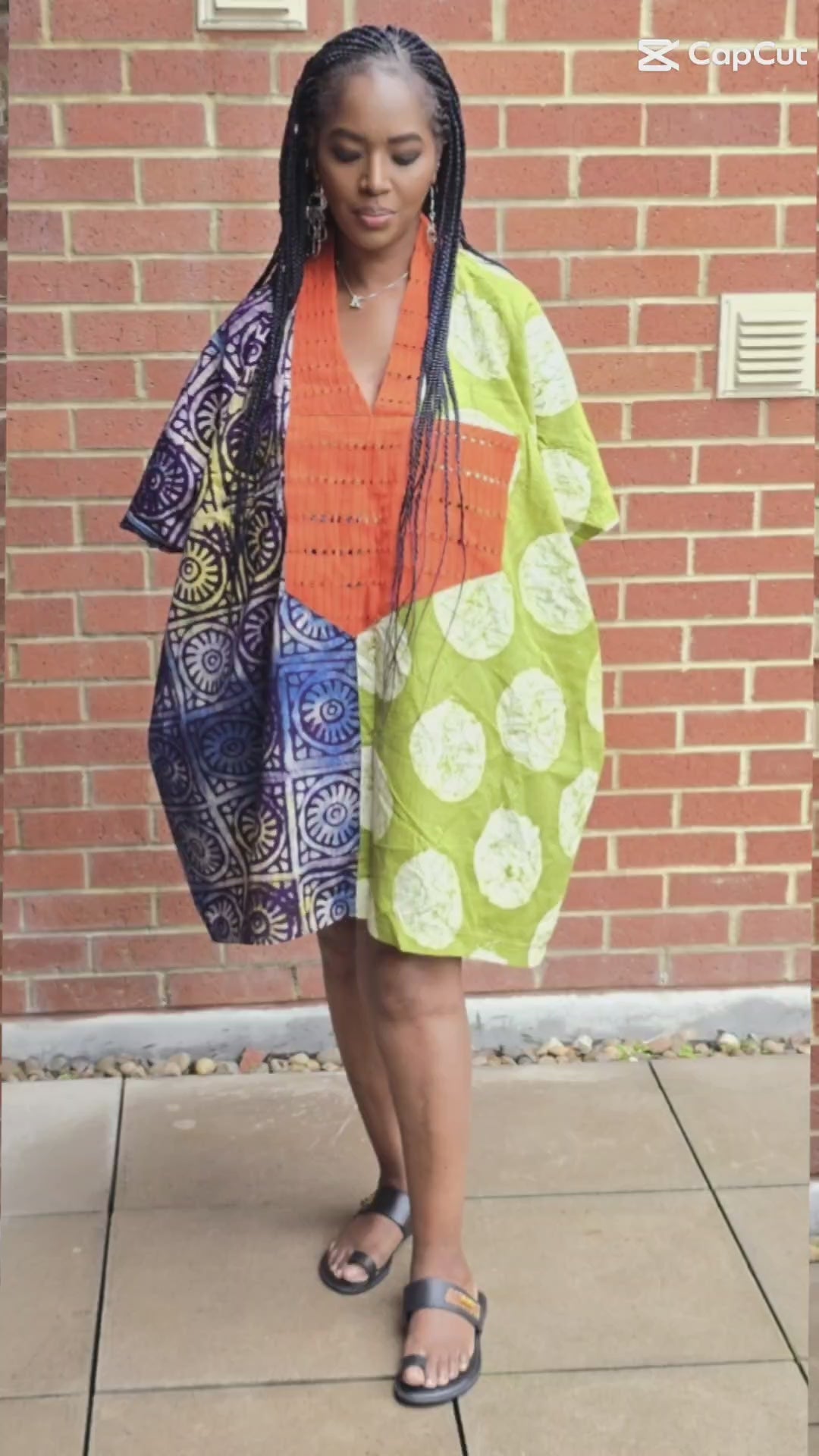 Two print summer dress